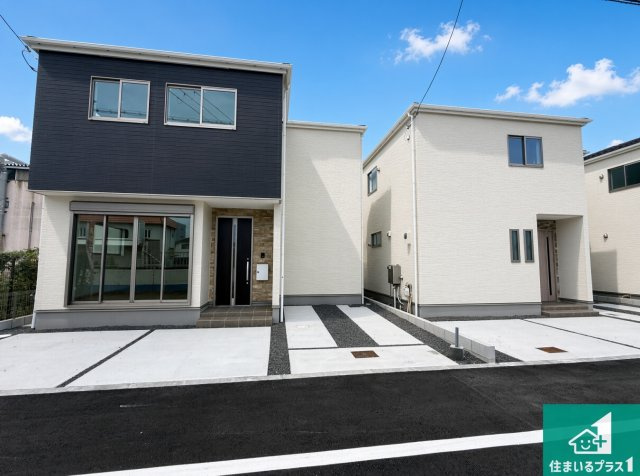 ♦東大阪市元町　第1期　新築一戸建ての外観|安心の10年保証！外観を美しく保ち、雨水で汚れを落とします！気になることがありましたら、お気軽にお問い合わせください！