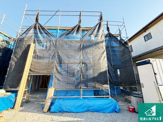 東大阪市元町　第1期　新築一戸建ての外観|現在の進捗状況です！順調に作業進行中、完成が待ち遠しいです！詳細の間取り等、お気軽にお問い合わせください！
