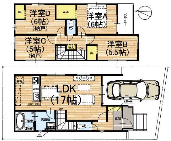 【間取り】 | K41352-待鳳