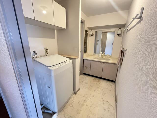 愛知郡東郷町清水１丁目の中古マンションの玄関|洗面