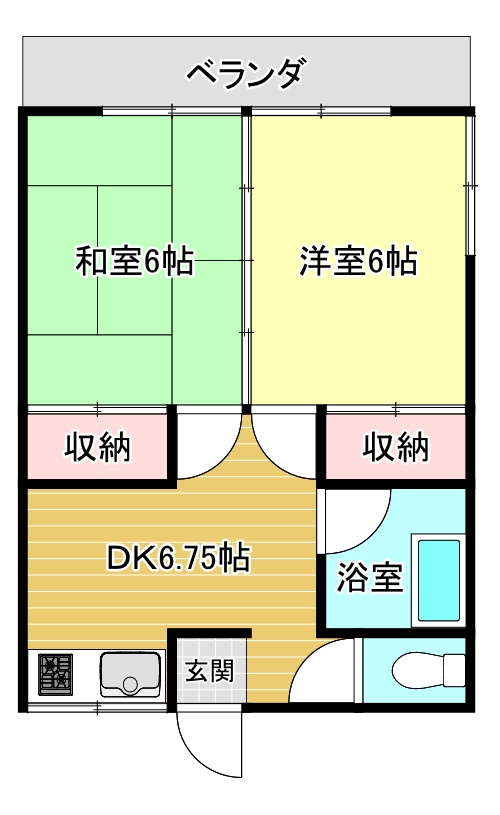 井戸沼アパートの間取り
