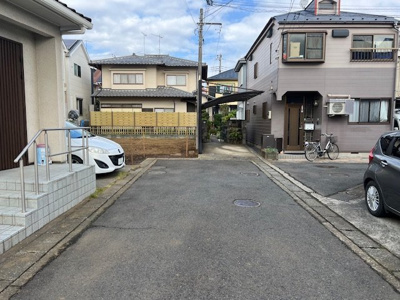 【前面道路含む現地写真】 | 海老名市大谷南　売地 | 前面道路含む現地写真です