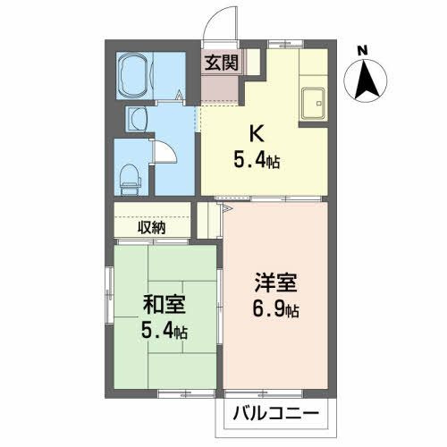 パレス・アザレアＤの間取り