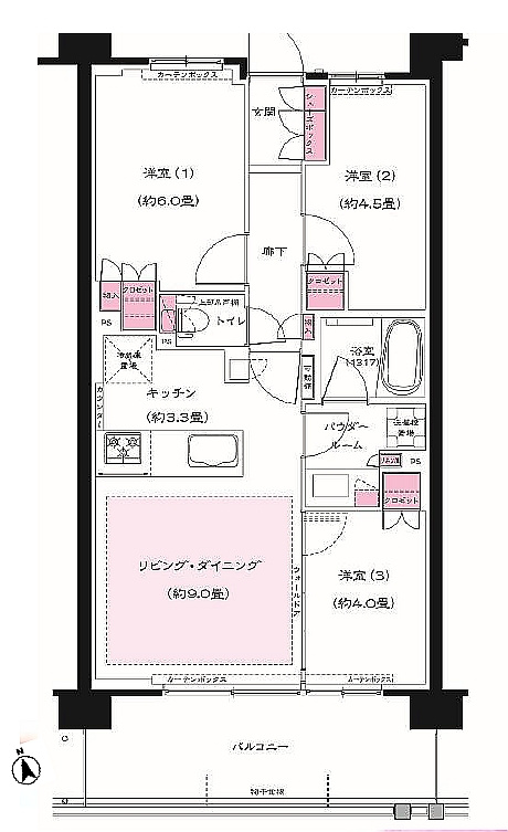 ヴィークコート蕨南町桜並木