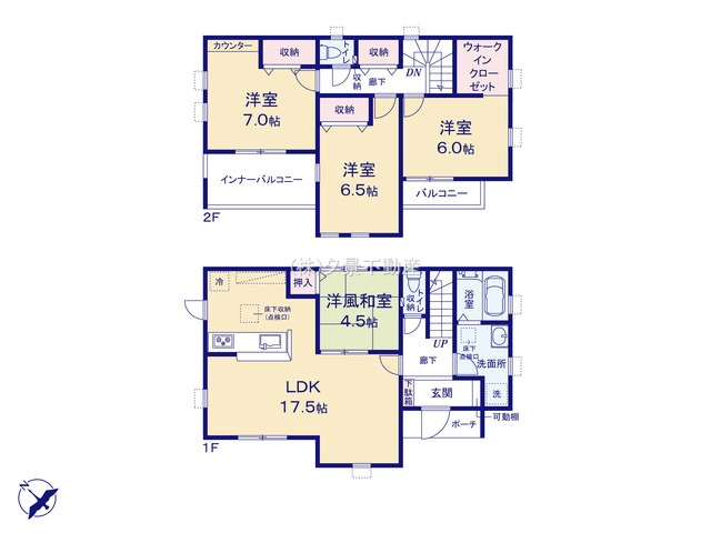 《仲介手数料無料》西区大字土屋72-11新築一戸建てリーブルガーデンの間取り