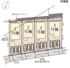 リーブルガーデン福岡市南区鶴田の区画図