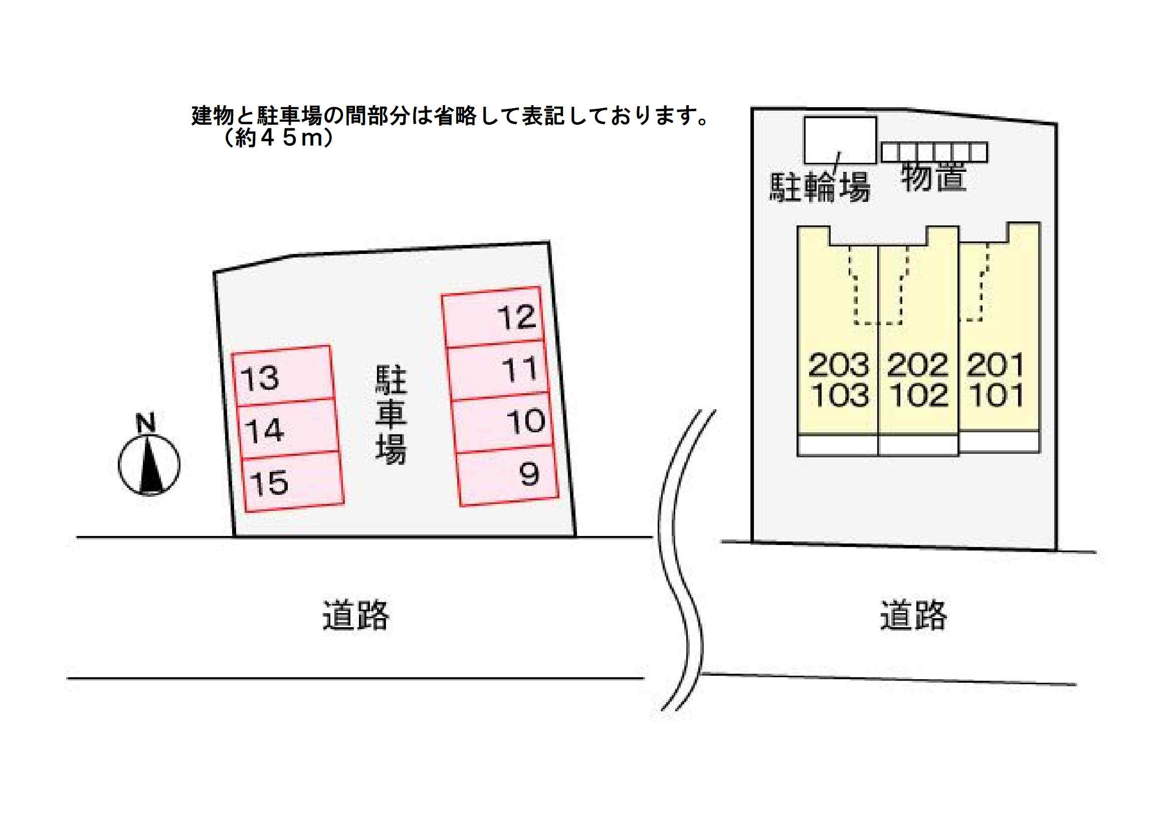 プリティーリファインド　ビラⅡの駐車場|駐車場