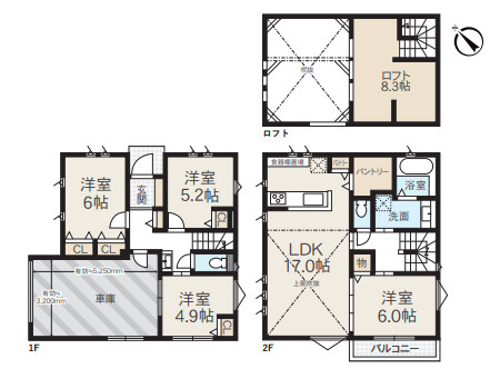 ◎茅ヶ崎市浜須賀　新築戸建◎の間取り|4LDK☆