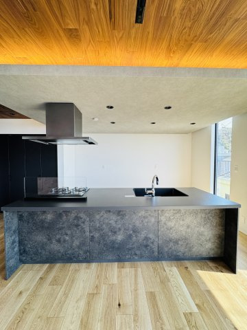 KAMAKURAYAMA HILLS — 海と富士を望む邸宅のキッチン