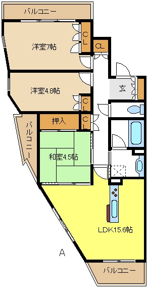 パークホームズ覚王山ＳＯＵＴＨの間取り