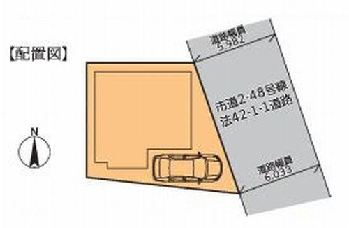 【仲介手数料０円】厚木市山際　新築一戸建ての区画図|厚木市山際　新築一戸建て