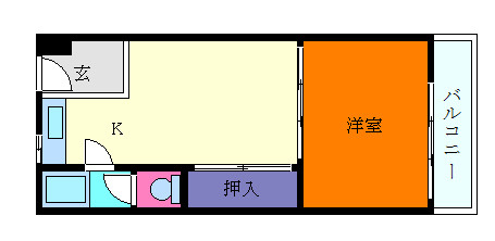 濱田魚崎マンションの間取り