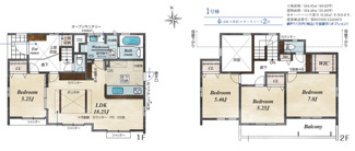 【間取り】 | 千葉市若葉区若松台三丁目　新築分譲住宅１号棟 | 千葉市若葉区若松台３丁目　１号棟　４LDK