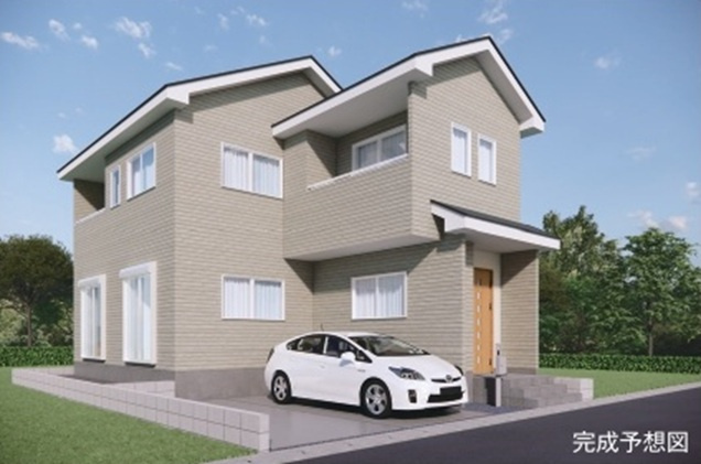 【仲介手数料無料】新築戸建　熊谷市柿沼780-4（全1棟）の外観パース