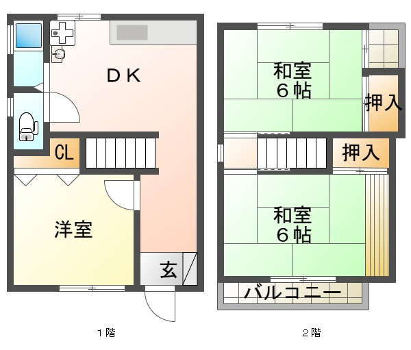 福田1丁目戸建の間取り