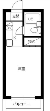 スカイコート高砂第２の間取り|間取りです。