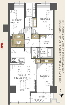 アミティ草加の間取り