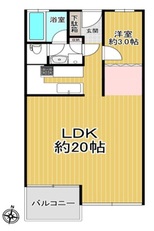 【間取り】 | 東山ハイツ | 2沿線利用可能、通勤通学に便利
