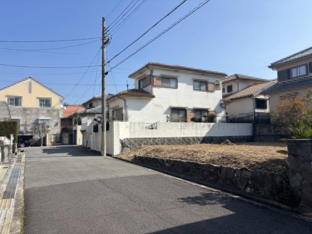 神戸市北区筑紫が丘4丁目土地の前面道路含む現地写真