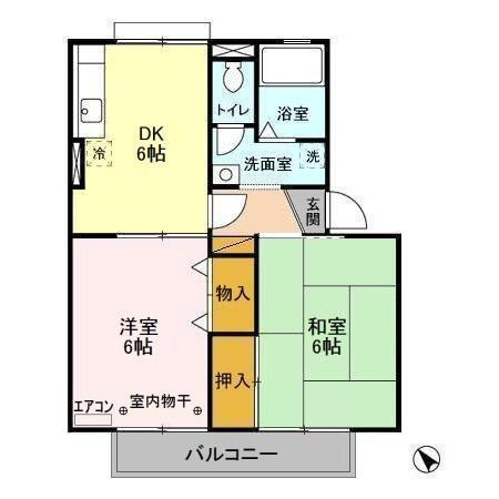 セジュール東初石　Ⅲの間取り