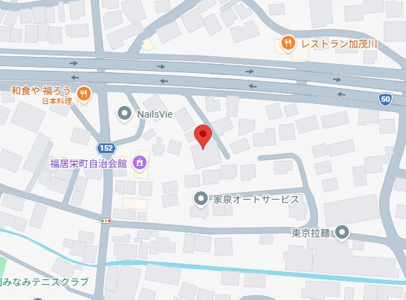 足利市福居町倉庫、事務所の地図