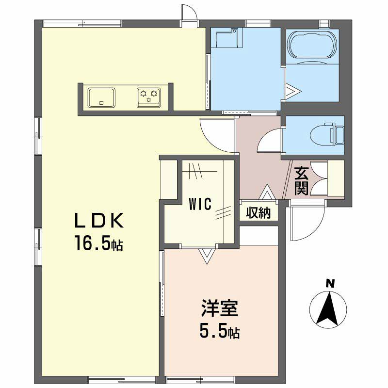 アンソレイエ21A棟の間取り