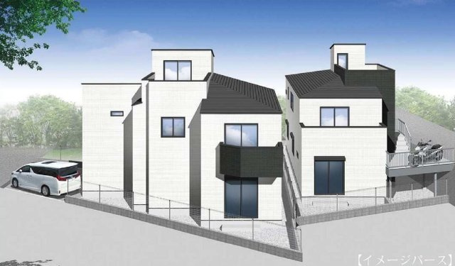 【横浜市西区元久保町10-1全2棟新築戸建て】★仲介手数料無料★（富士見台小学校・岩井原中学校）の外観パース