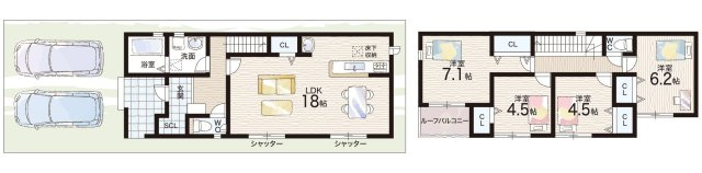 ●29(土)30(日)現地説明会！　橿原市常盤町　全5邸の間取り|3号地