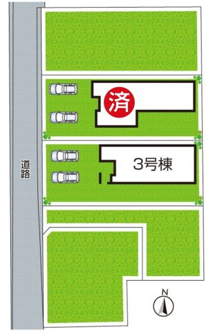●29(土)30(日)現地説明会！　橿原市常盤町　全5邸の区画図|全5区画