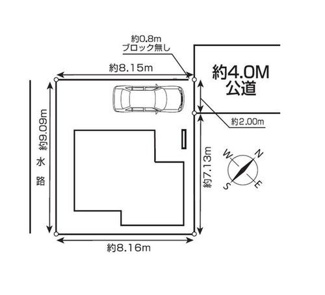 【区画図】 | 越谷市大里H　新築分譲住宅