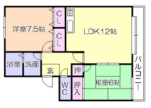 Ｍ・Ｎ・Ｒ・ＫＯＫＵＢＵの間取り