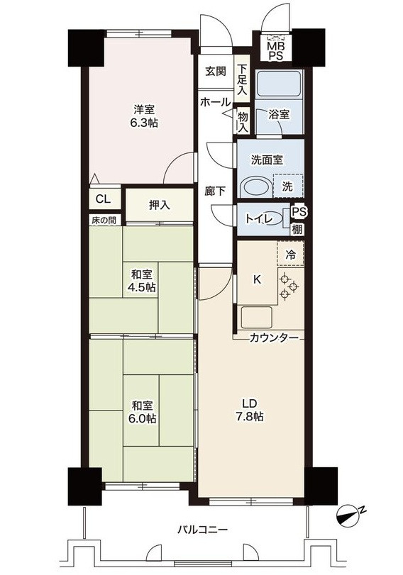 ヒューマンズウェル広本町の間取り
