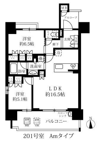 グランパセオ名駅那古野の間取り