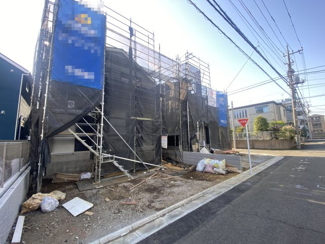 東久留米市南沢5丁目　新築2棟の前面道路含む現地写真