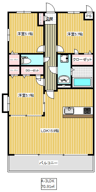 ラ・ルーチェ【キャッシュバック対象物件】の間取り