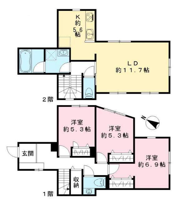 SOLARE摩耶の間取り