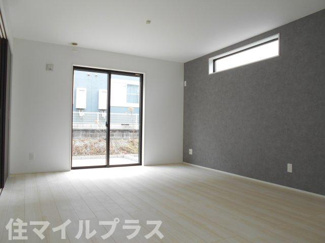 【居間・リビング】 | 郡山市安積4丁目新築一戸建て２棟 | リビングです