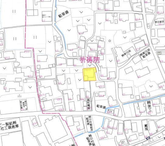貸地)八女市祈祷院の地図