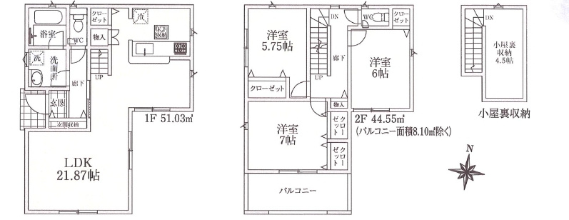 川越市仙波町第２の間取り