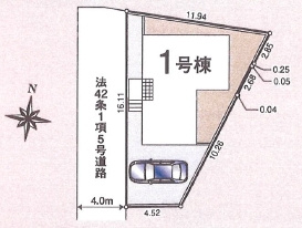 川越市仙波町第２の区画図