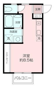 広々とした1R