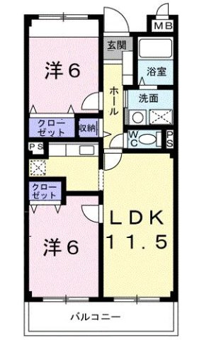 ディアコート・Ｍの間取り