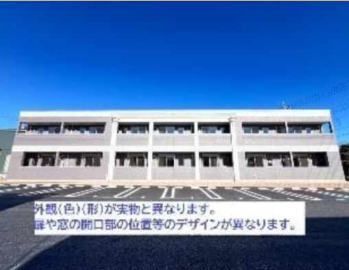 仮)阿見町中郷新築アパートの外観