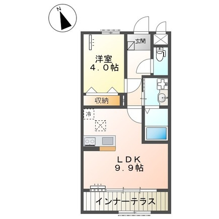 仮)阿見町中郷新築アパートの間取り