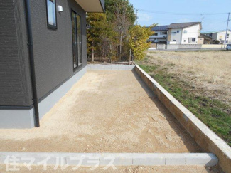 【庭】 | 郡山市大槻町前畑新築一戸建て3棟 | お庭の付いた物件です