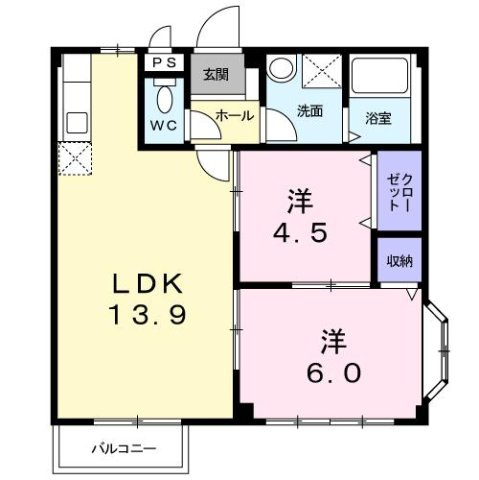 グランドハイツ近藤Ｉの間取り