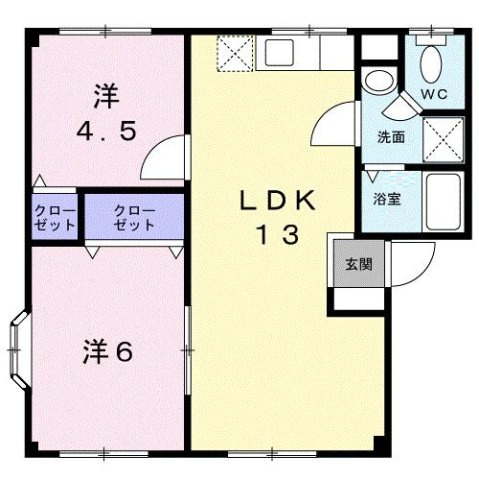 エスペラント山川の間取り
