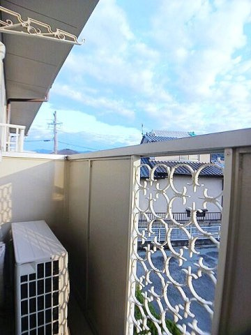 リベルテ吉田のバルコニー