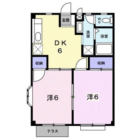 プライム駅東Ａの間取り
