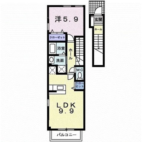 フォレストヒルズ３号館の間取り